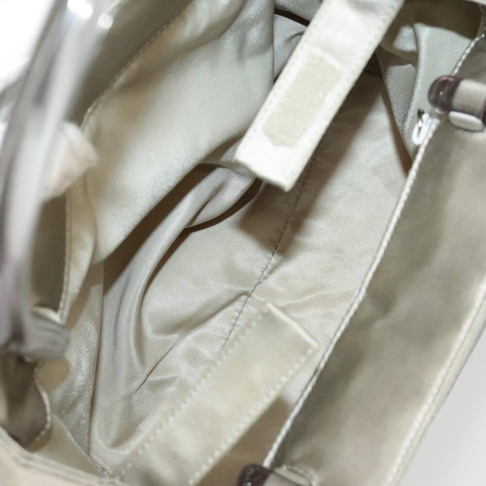 PRADA Tote Bag Satin Plastic Silver Silver - Picture 10 of 16